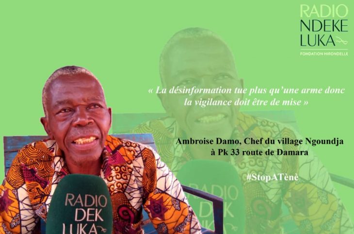 #StopATènè: "La désinformation tue plus qu’une arme. Donc, la vigilance doit être de mise."