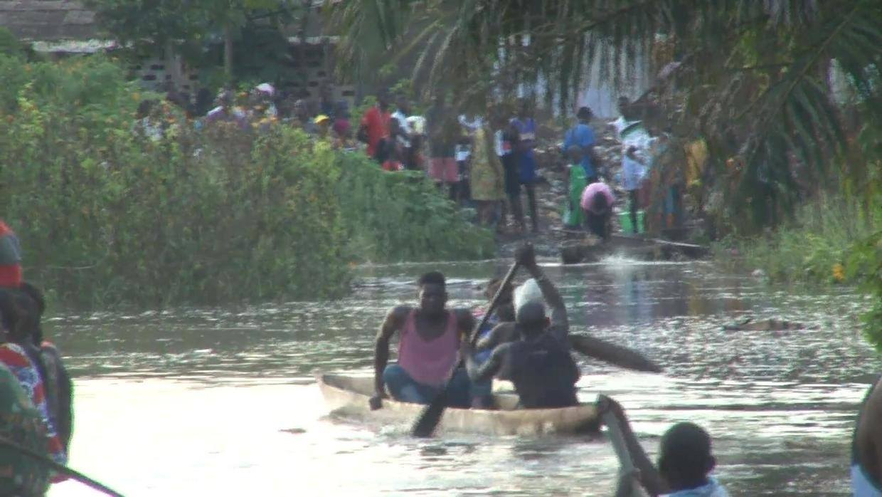 La vie après la décrue des eaux sur l’île Mbongossoa