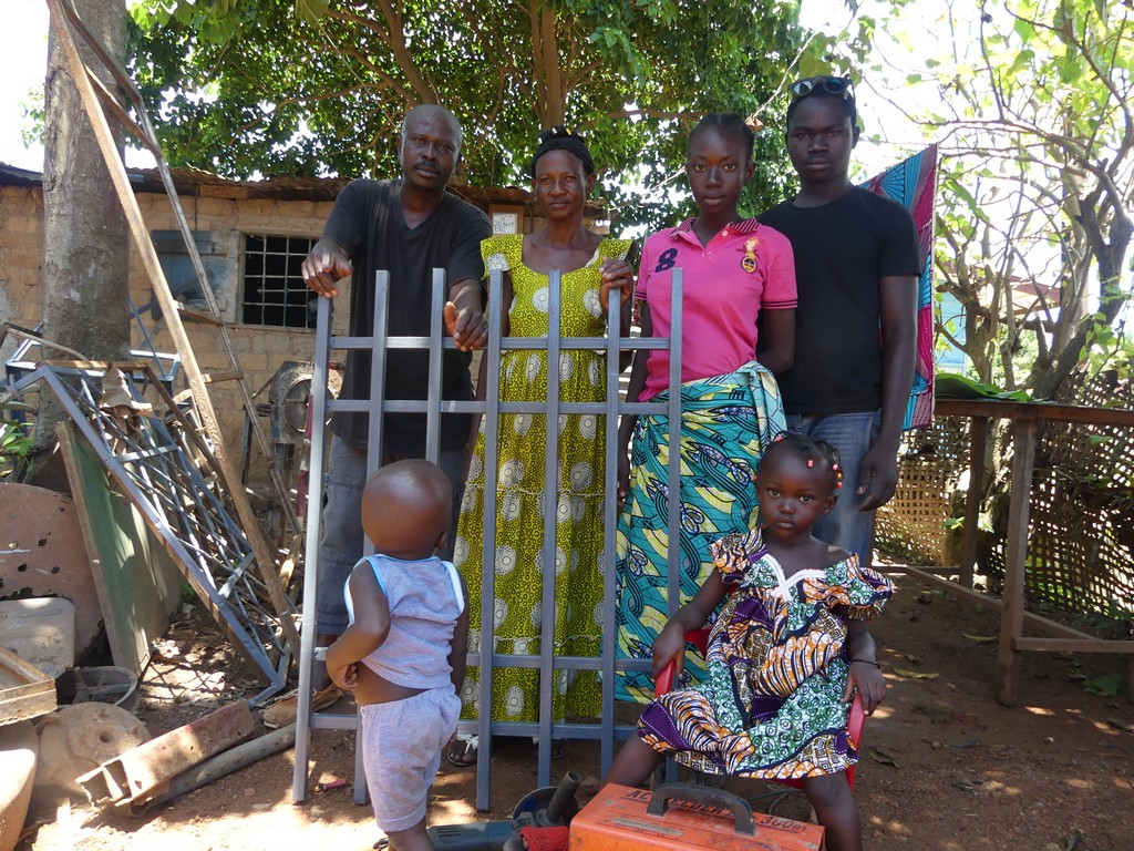 Une famille modèle au quartier Moustapha dans le 5e arrondissement de Bangui