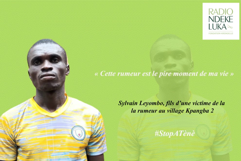 Bangui : « Je suis devenu orphelin de père à cause d’une rumeur d’attaque armée « , témoigne Sylvain Leyombo, fils d’une victime de la rumeur au village Kpangba 2