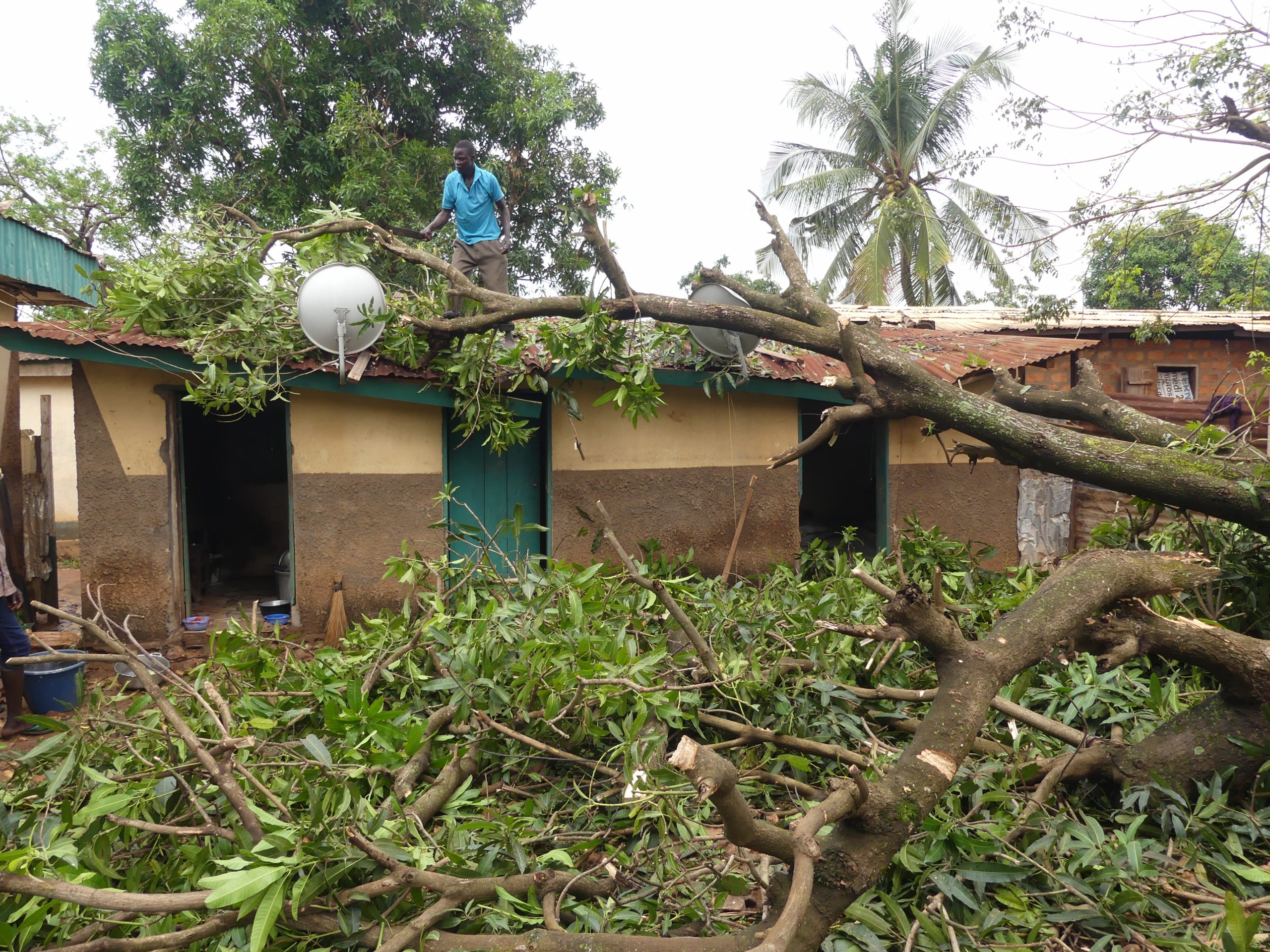 Bangui : importants dégâts matériels à la suite d’une pluie diluvienne