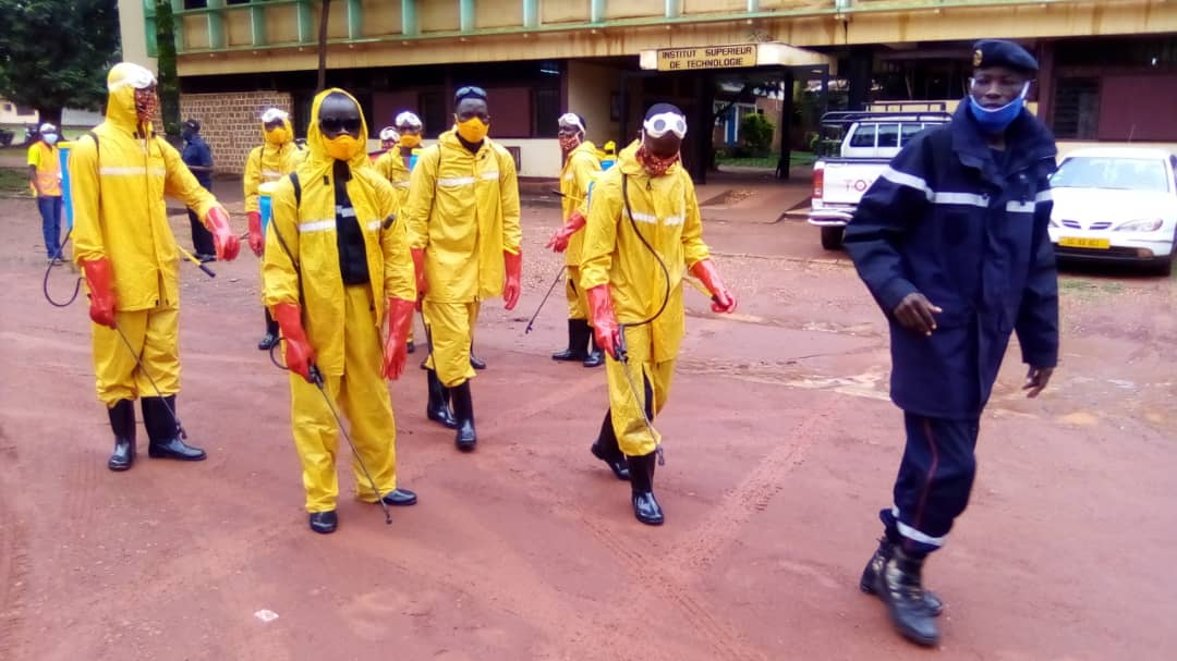 RCA/Covid-19: le campus universitaire de Bangui désinfecté par la protection civile