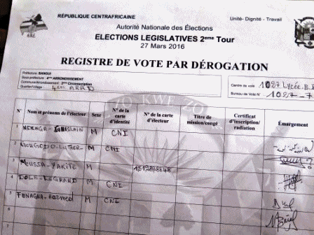 Second tour des législatives ce 31 mars en République Centrafricaine