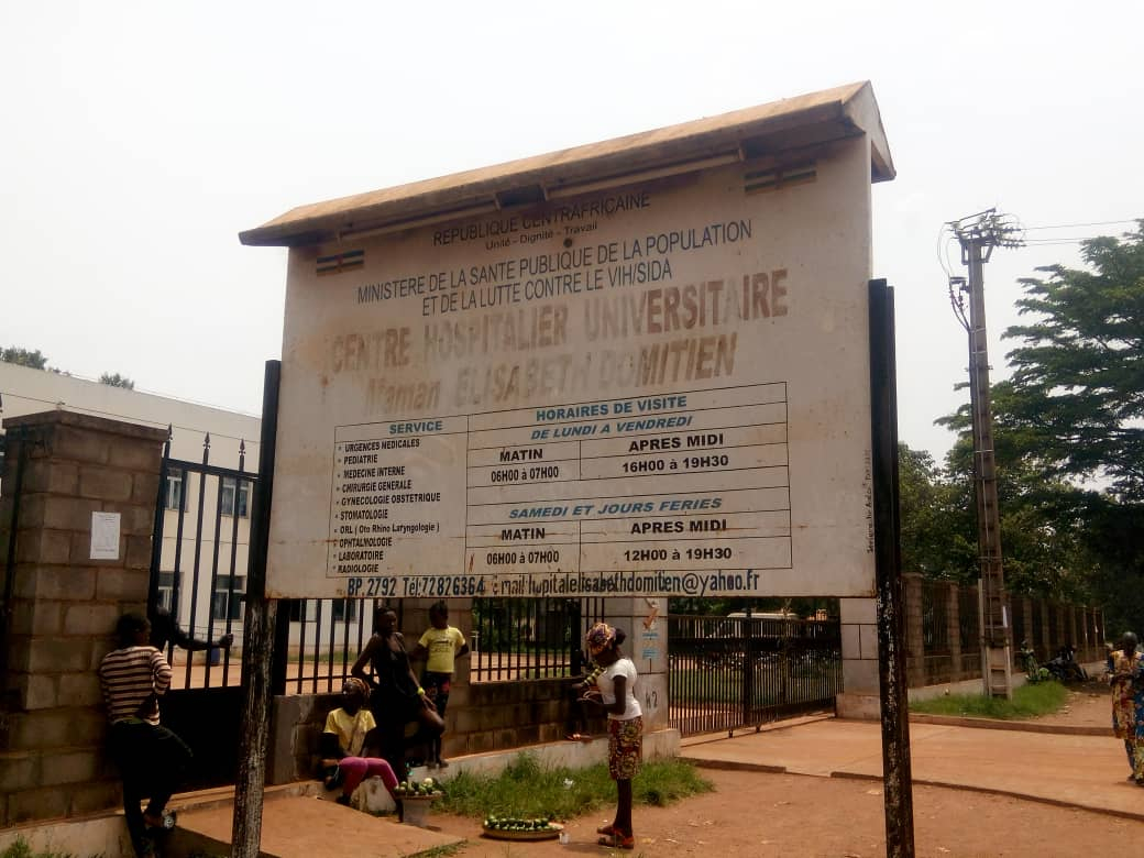 Ombella-M’poko : L’hôpital Elisabeth Domitien dans un état de dégradation avancée