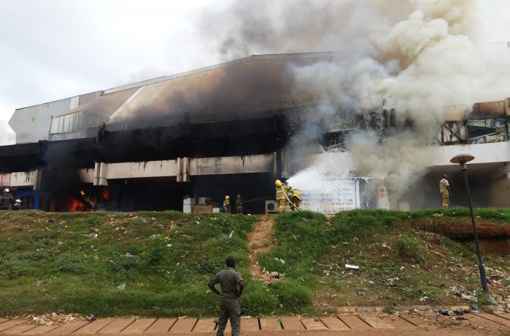 Centrafrique : une partie du Palais des sports ravagée par un violent incendie