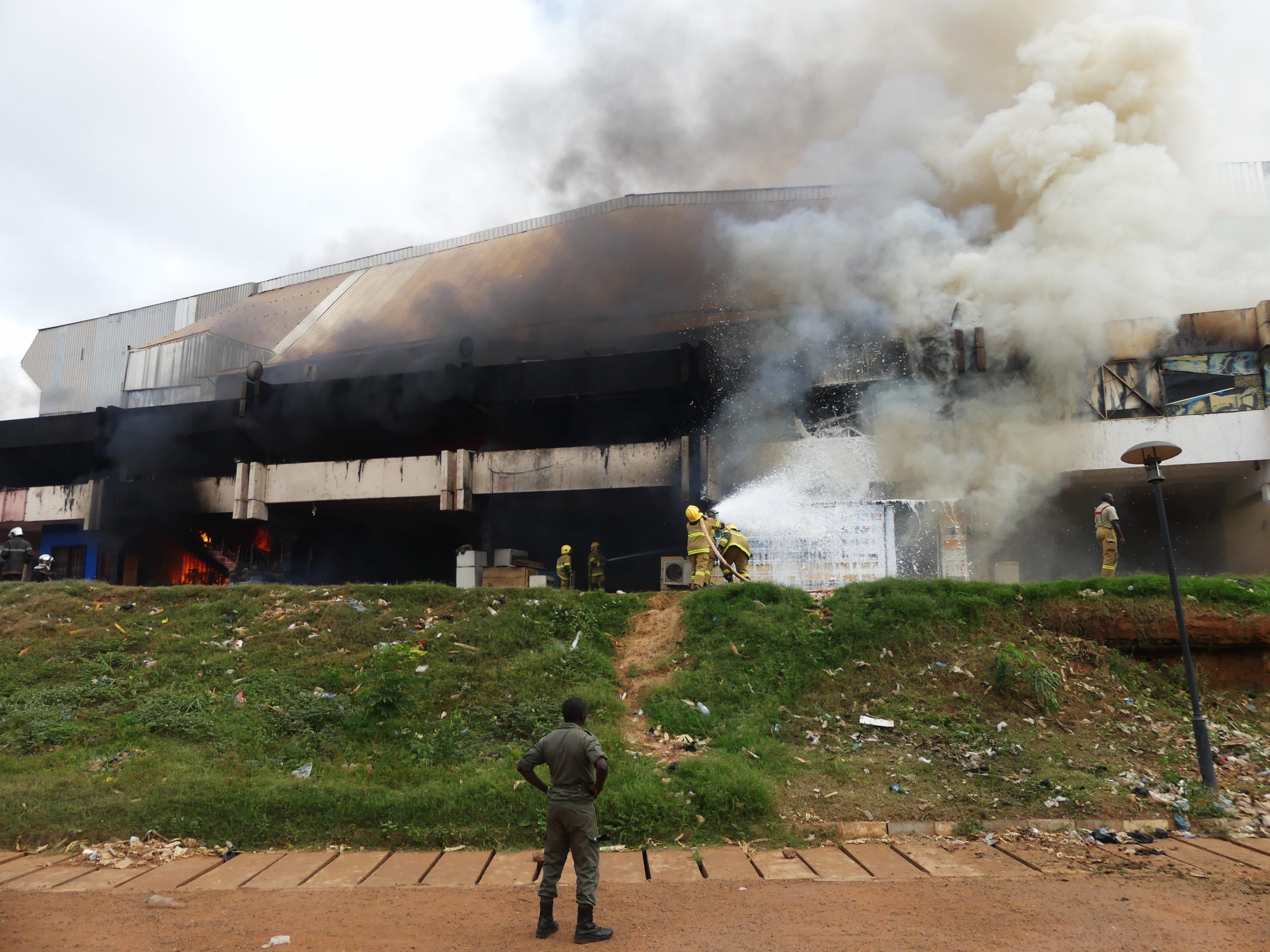 Centrafrique : une partie du Palais des sports ravagée par un violent incendie