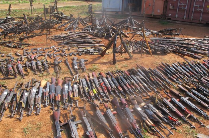 Bangui : 18 armes légères automatiques et artisanales restituées à la Minusca