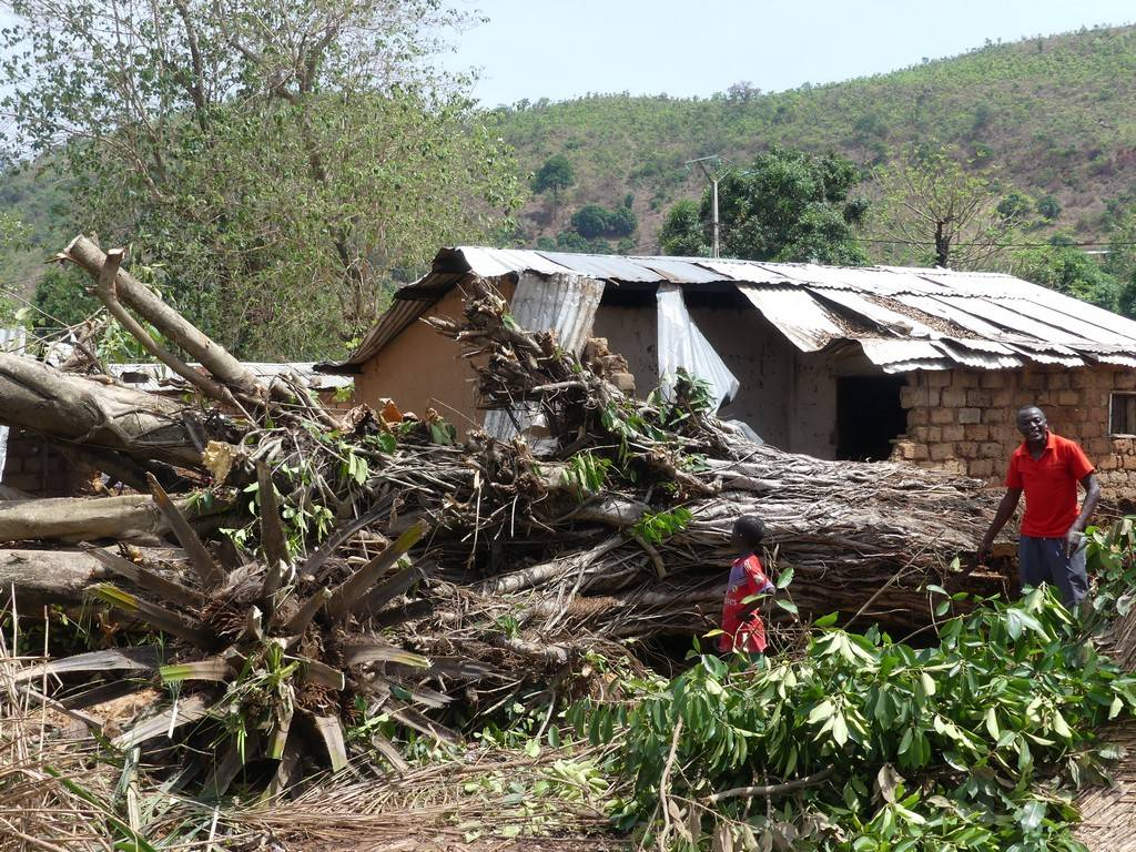 RCA-Bégoua: dégâts importants dans le secteur Sô suite à une pluie diluvienne