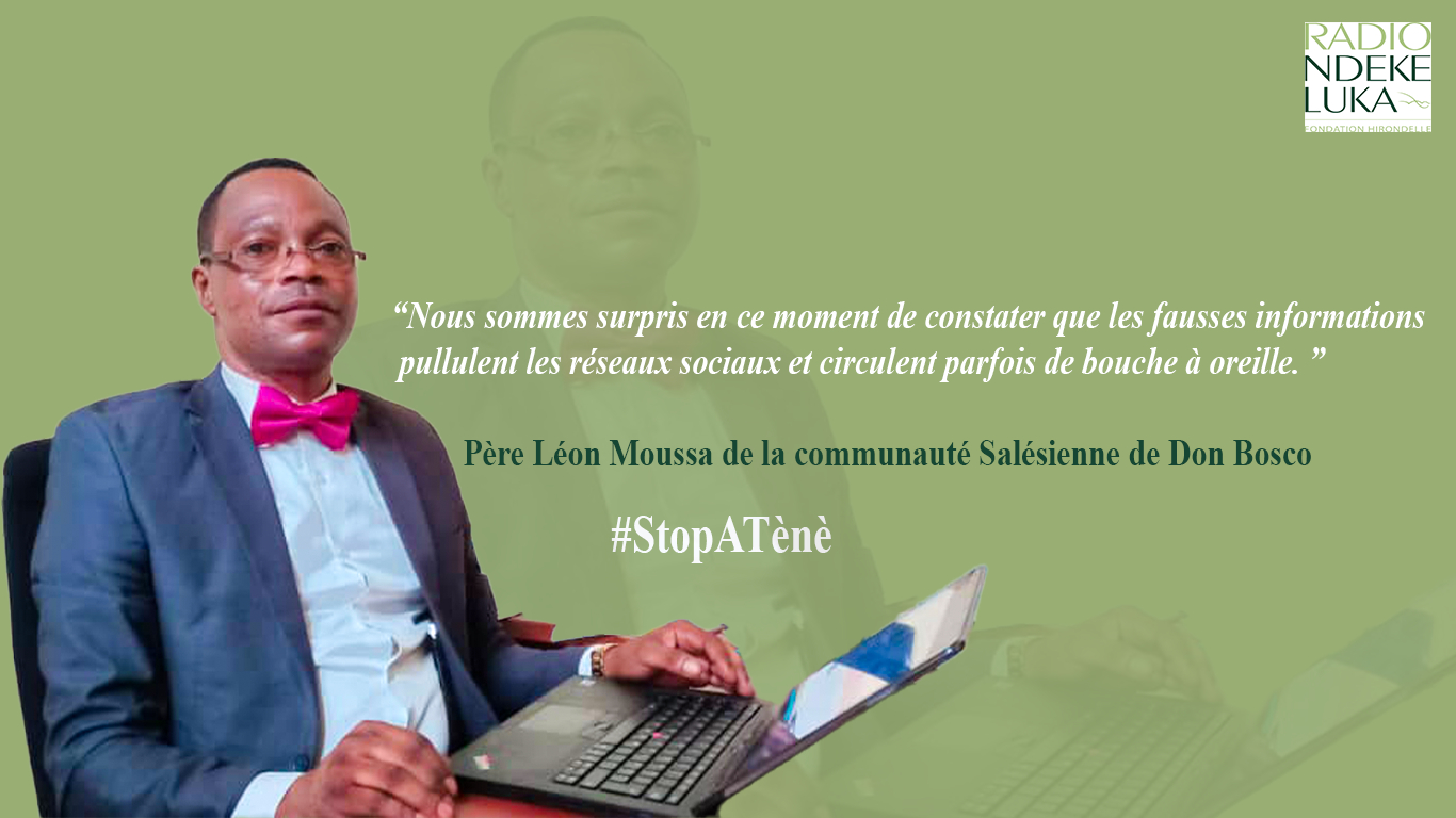 Père Léon Moussa, Coordonnateur du Parlement Junior Africain pour les Nations-Unies, s’exprime sur les fausses informations
