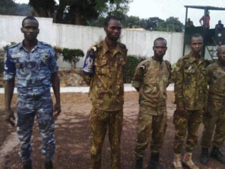 Centrafrique : Libération des 6 policiers après 5 jours de captivités