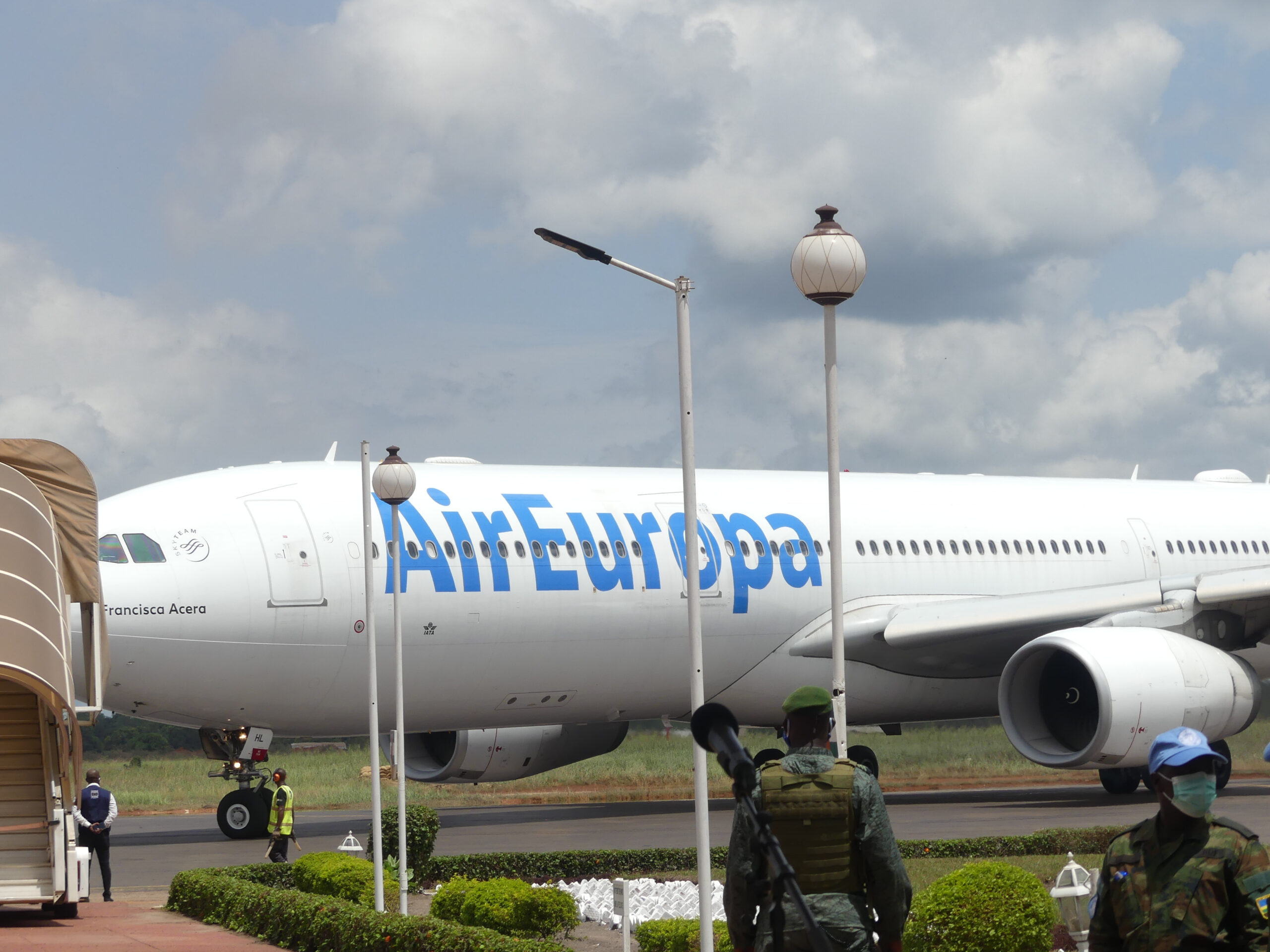 RCA/Covid-19 : Le 1er pont aérien de l’Union Européenne est arrivé à Bangui