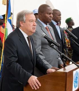 Antonio Guteress quitte la RCA en « avocat enthousiaste » du sort des populations