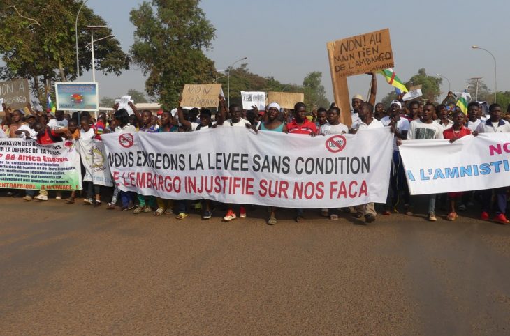 RCA : Les Centrafricains disent non à l'embargo