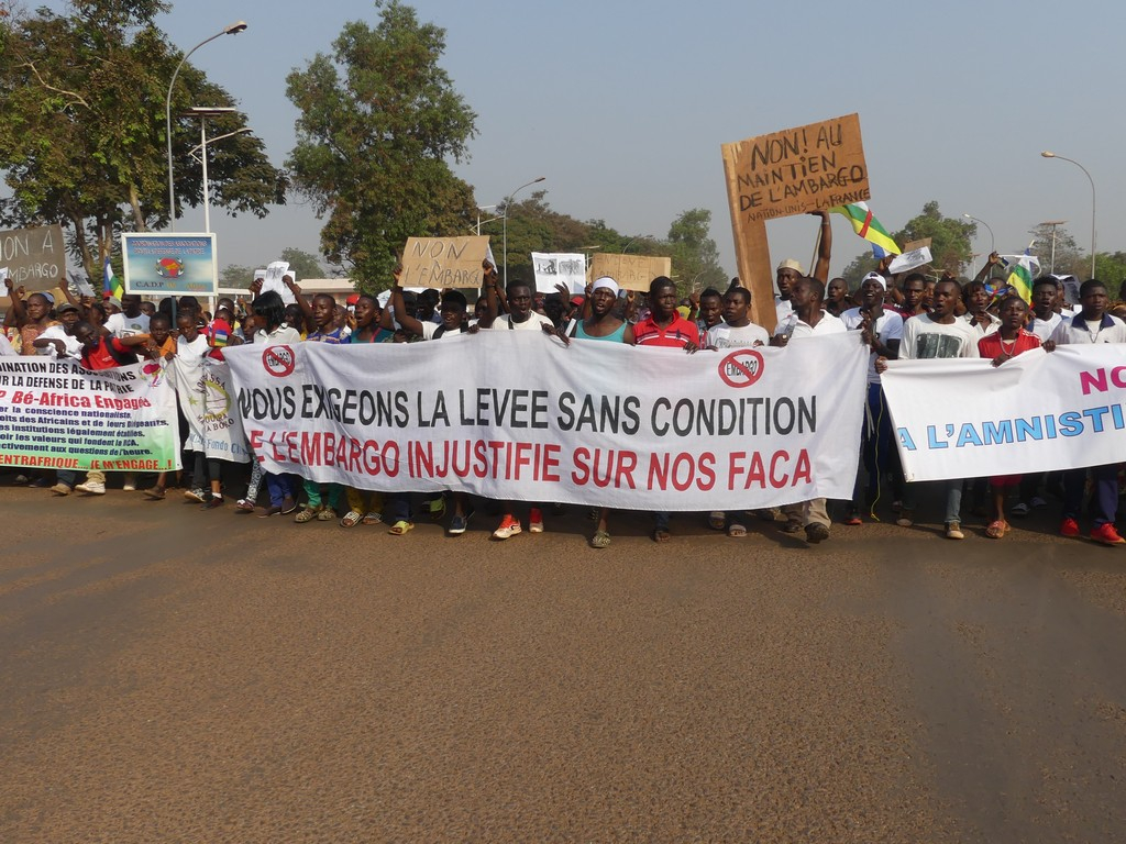 RCA : Les Centrafricains disent non à l’embargo