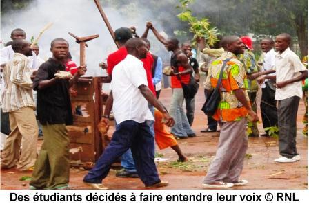 La grève à l’Université déportée à l’Hôpital de l’Amitié de Bangui
