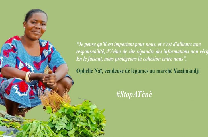 Centrafrique: vendeuse de légumes, Ophélie Naï est consciente des effets néfastes des rumeurs et de la désinformation