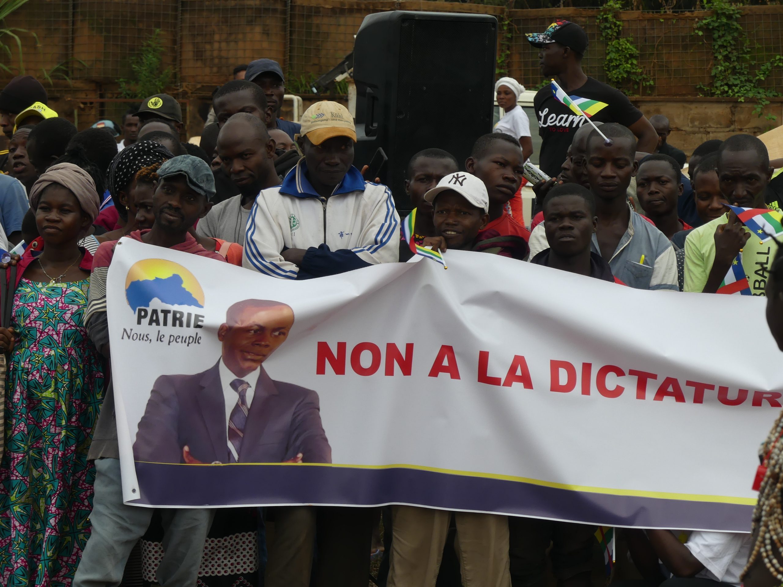 Centrafrique : le BRDC a tenu son meeting dans le 8e arr. de Bangui malgré la pluie et un terrain inondé