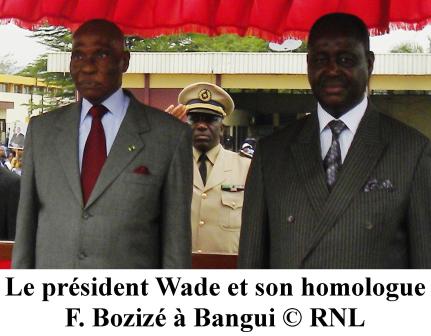 Le président Wade rend hommage à Boganda