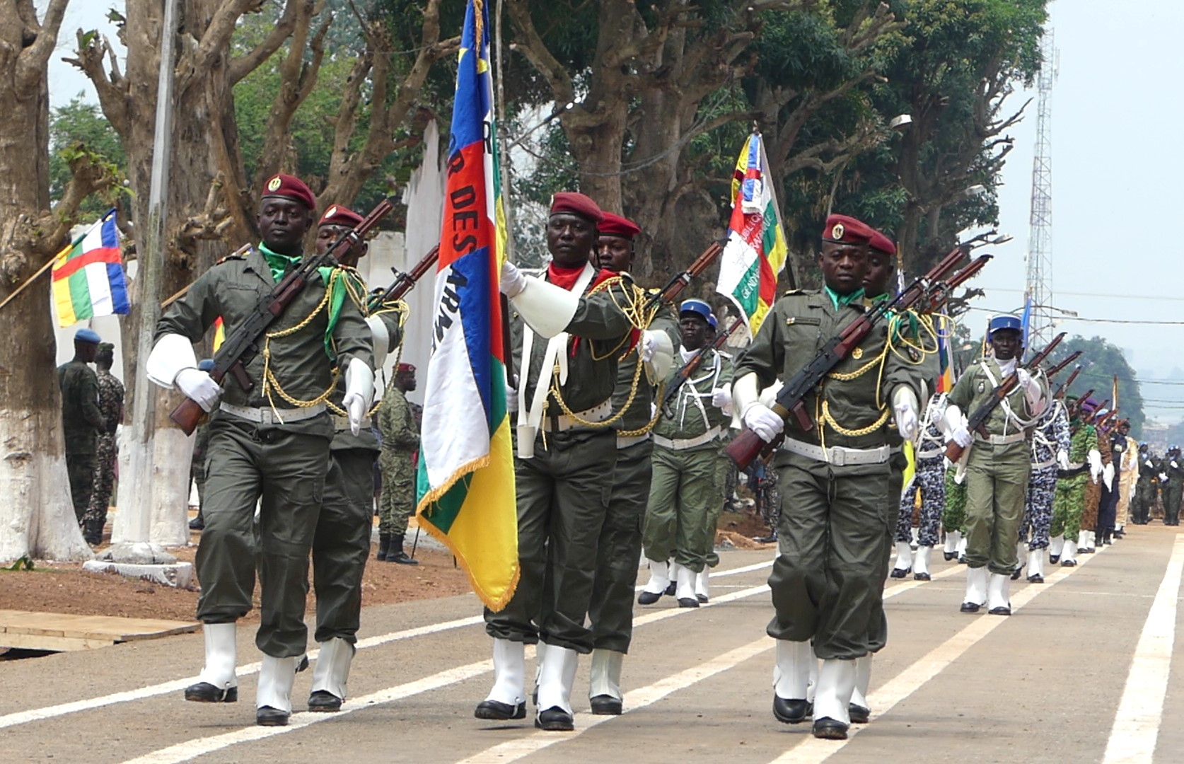 Centrafrique : défilé militaire marquant le 63ème anniversaire de l’indépendance