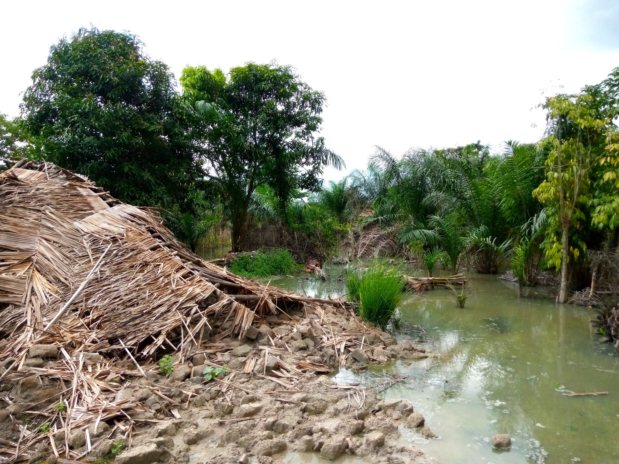 Centrafrique : plus de 200 maisons écroulées et des centaines de sans-abris à Ndangala au Sud de Bangui