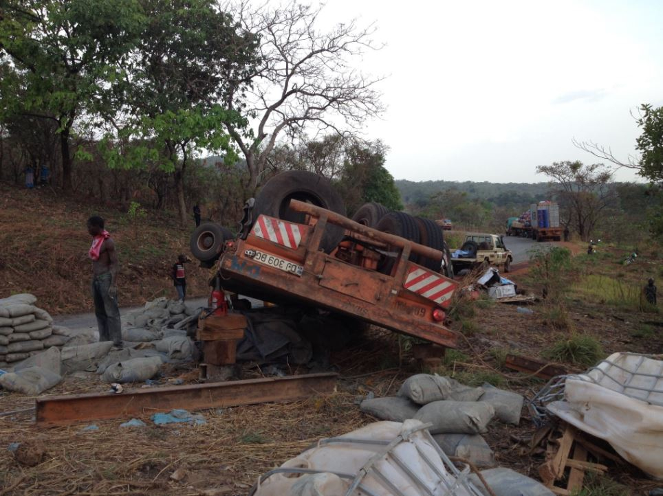 Centrafrique: 7 morts et une dizaine de blessés dans un accident de la route à l’entrée de Sibut