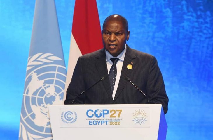 Centrafrique/COP27 : F.A Touadéra accable les pays pollueurs et exige le respect de leurs engagements