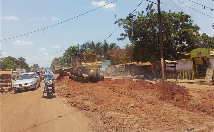 Bimbo : début de soulagement des riverains suite au lancement des travaux de réhabilitation de la RN6