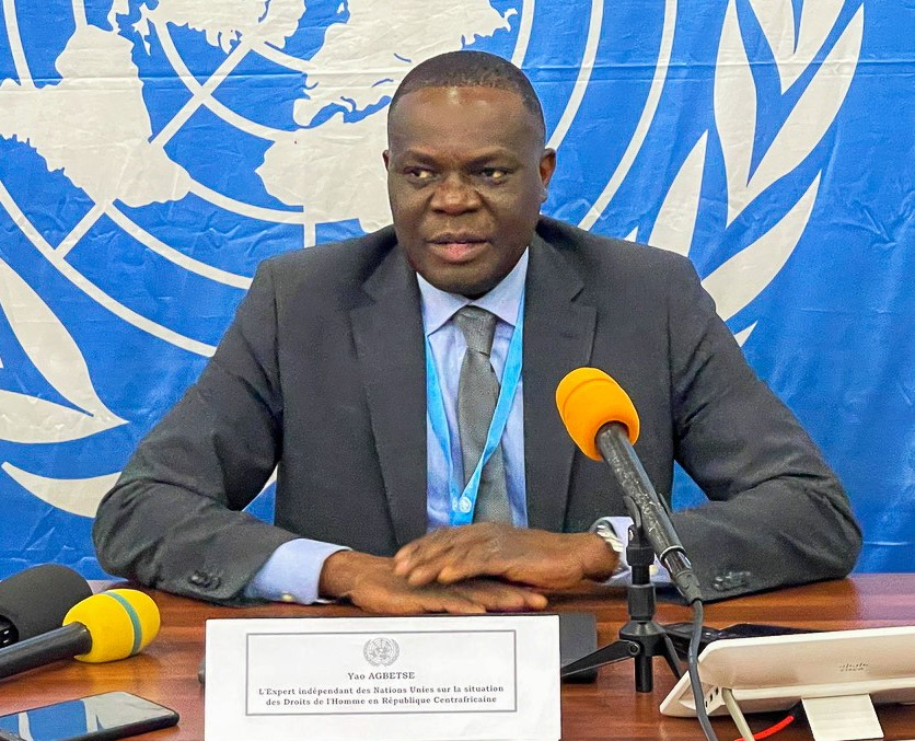 Centrafrique : Yao Agbetse dresse un tableau sombre des droits de l’Homme