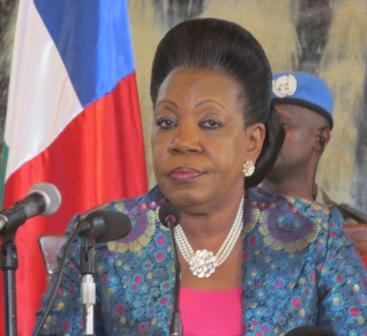 Catherine Samba Panza rencontre les forces vives de la nation